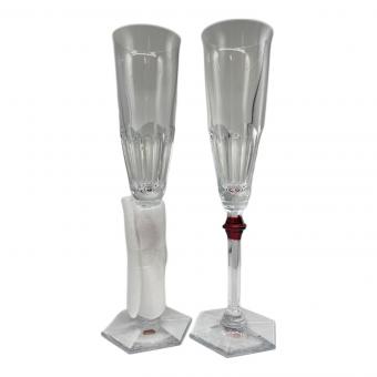 Baccarat (バカラ) グラス 箱付 アルクールイヴ シャンパンフルート レッドボタン
