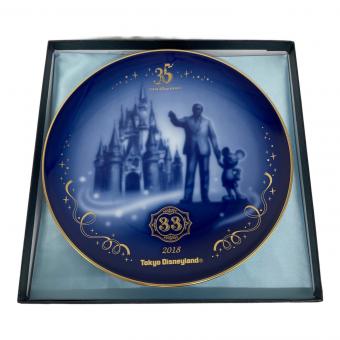 Disney RESORT (ディズニーリゾート) 記念皿 クラブ33記念プレート 台座付 2018年 @