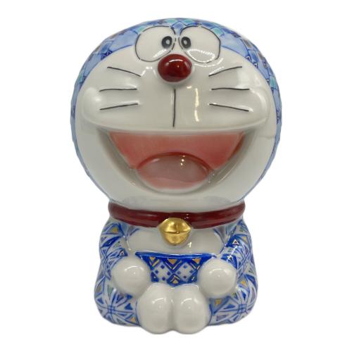 九谷焼 (クタニヤキ) オブジェ ドラえもん ホワイト×ブルー 伊勢丹限定品 ★