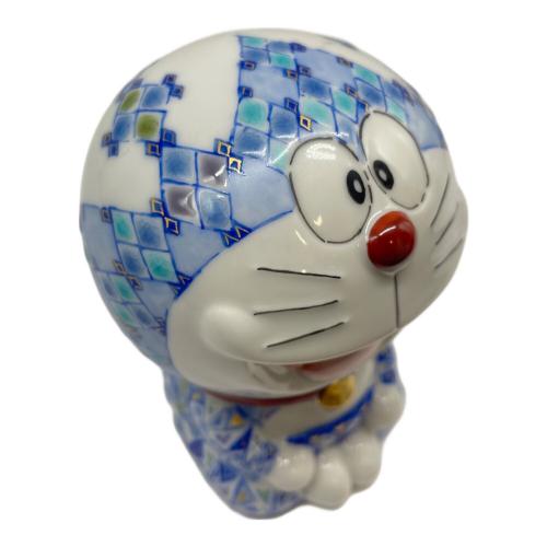 九谷焼 (クタニヤキ) オブジェ ドラえもん ホワイト×ブルー 伊勢丹限定品 ★
