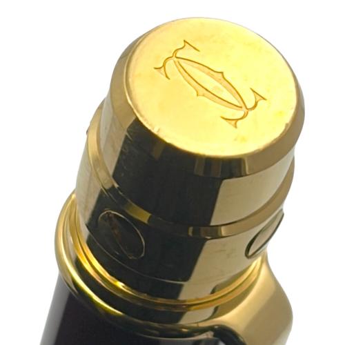 Cartier (カルティエ) サントス ドゥ カルティエ ツイスト式ボールペン @ ボルドー×ゴールド