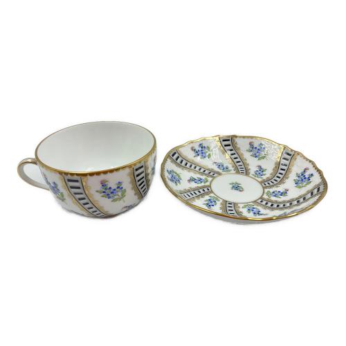 Herend (ヘレンド) コーヒーカップ&ソーサー @ ネイビー 忘れな草