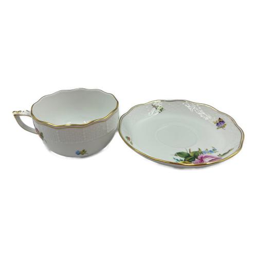 Herend (ヘレンド) コーヒーカップ&ソーサー @ 薔薇とチューリップ