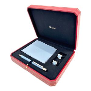 Cartier (カルティエ) サントス ドゥ カルティエ カフアスリンクス ペン ウォレット セット OG001183