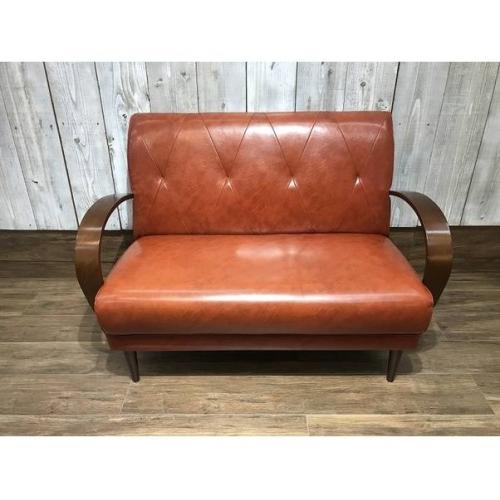 B-COMPANY 2人掛けソファー レンガ 合皮 (税込) COURBE クールベ