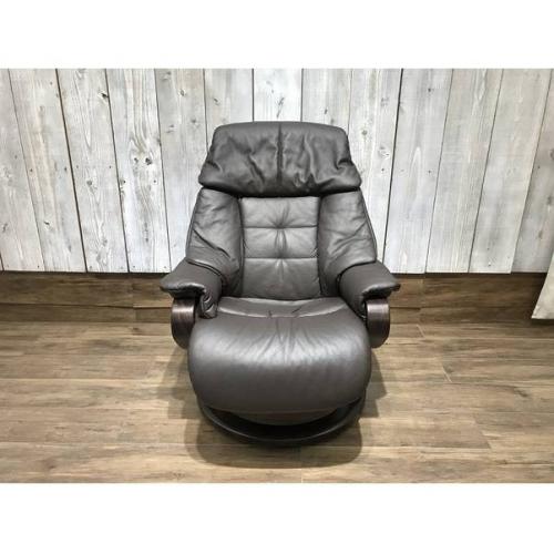 Himolla リクライニングチェアー ダークブラウン 1人掛け レザー  ゼロストレス