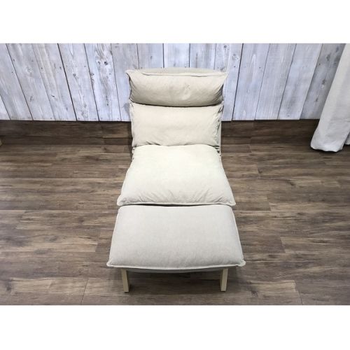 無印良品 ハイバックリクライニングソファ ベージュ 1人掛け 布 2015年モデル