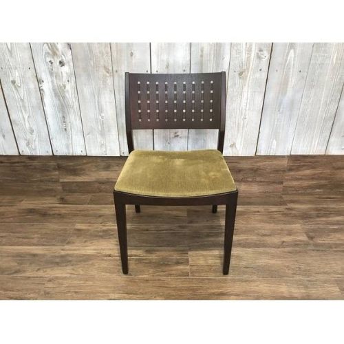 CONDE HOUSE ダイニングチェアー ダークブラウン×グリーン ナラ材 三井　緑 ハナコ