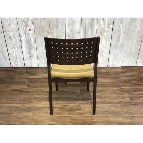 CONDE HOUSE ダイニングチェアー ダークブラウン×グリーン ナラ材 三井　緑 ハナコ