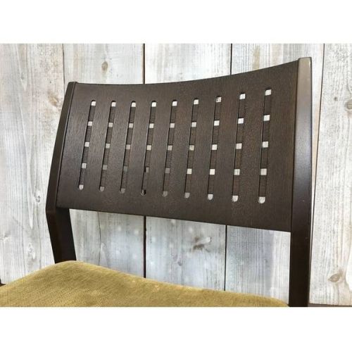 CONDE HOUSE ダイニングチェアー ダークブラウン×グリーン ナラ材 三井　緑 ハナコ