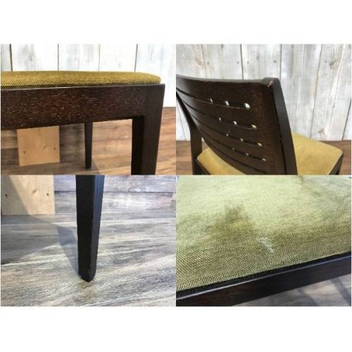 CONDE HOUSE ダイニングチェアー ダークブラウン×グリーン ナラ材 三井　緑 ハナコ