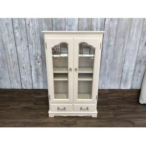 東海家具 キャビネット アイボリー 2枚扉