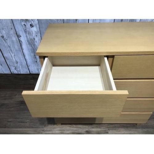 無印良品 ローチェスト ナチュラル 4段ワイド オーク材 (税込・2018カタログ)