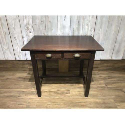 ライティングデスク ダークブラウン ヴィンテージ