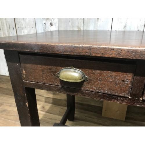 ライティングデスク ダークブラウン ヴィンテージ