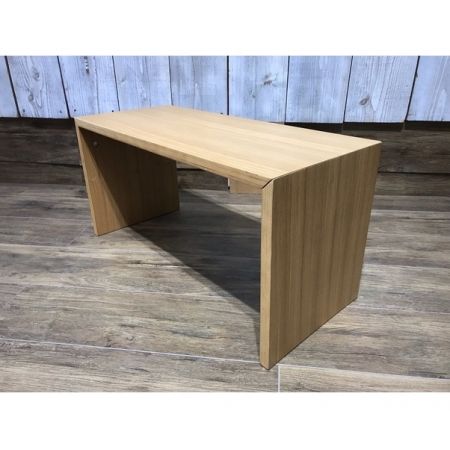無印良品 サイドテーブル ナチュラル タモ材 (税込・2016カタログ) コの字の家具・積層合板・タモ材・幅70cm