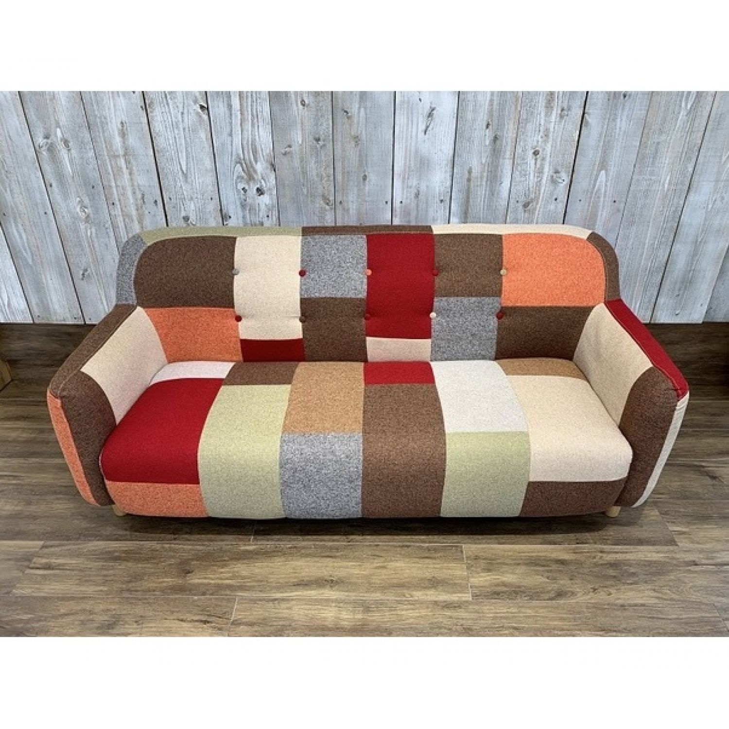 10月27日で削除予定！マルチカラーパッチワークデザイン 2人掛け