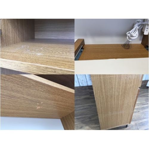 末次家具 (スエツギカグ) レンジボード ナチュラル レンジ台付 ホワイトオーク （税込） カフェシリーズ　120オープンボード