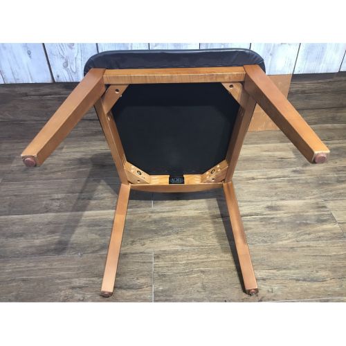 ACME Furniture (アクメファニチャー) ダイニングチェアー ブラウン×ブラック ビニールレザー×タモ材 (+tax) CARDIFF CHAIR