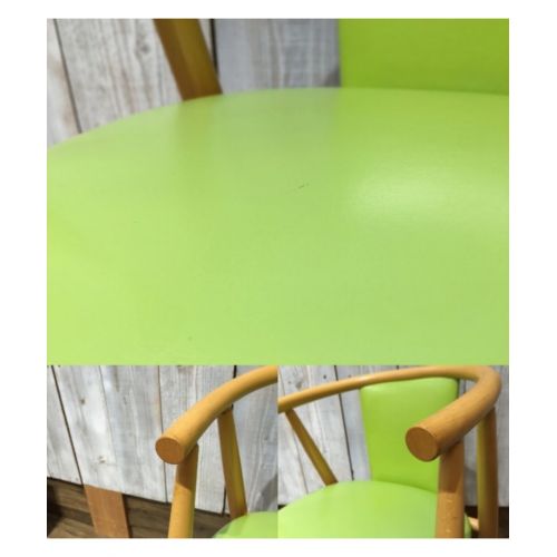 飛騨産業 (ヒダサンギョウ) ベビーチェア ナチュラル×グリーン ホワイトオーク材 （税込） スタンダードコレクション