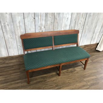 柏木工 (カシワモッコウ) ベンチ ブラウン×グリーン