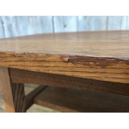 UNICO (ウニコ) カフェテーブル ブラウン オーク突板/アッシュ材 （税抜） KURT