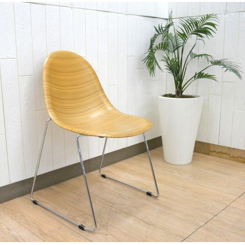 大塚家具 PLANK Luna スタッキングチェア ダイニングチェア　2脚セット PLANK (プランク) イス オレンジ 大塚家具取り扱い イタリア製 LUNA