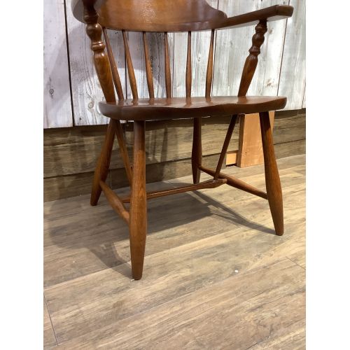 柏木工 (カシワモッコウ) アームチェアー ブラウン キャプテンチェア