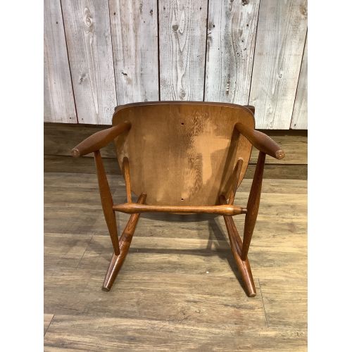 柏木工 (カシワモッコウ) アームチェアー ブラウン キャプテンチェア