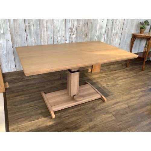 シギヤマ家具 シギヤマ リフティングテーブル ナチュラル ホワイトオーク材 Savona トレファクonline