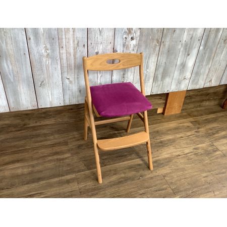 浜本工芸 (ハマモトコウゲイ) 学習椅子 ナチュラル×ピンク ナラ無垢材 OTC-6004WH