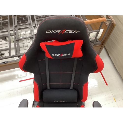 DXRACER (デラックスレーサー) ゲーミングチェア ブラック×レッド 布