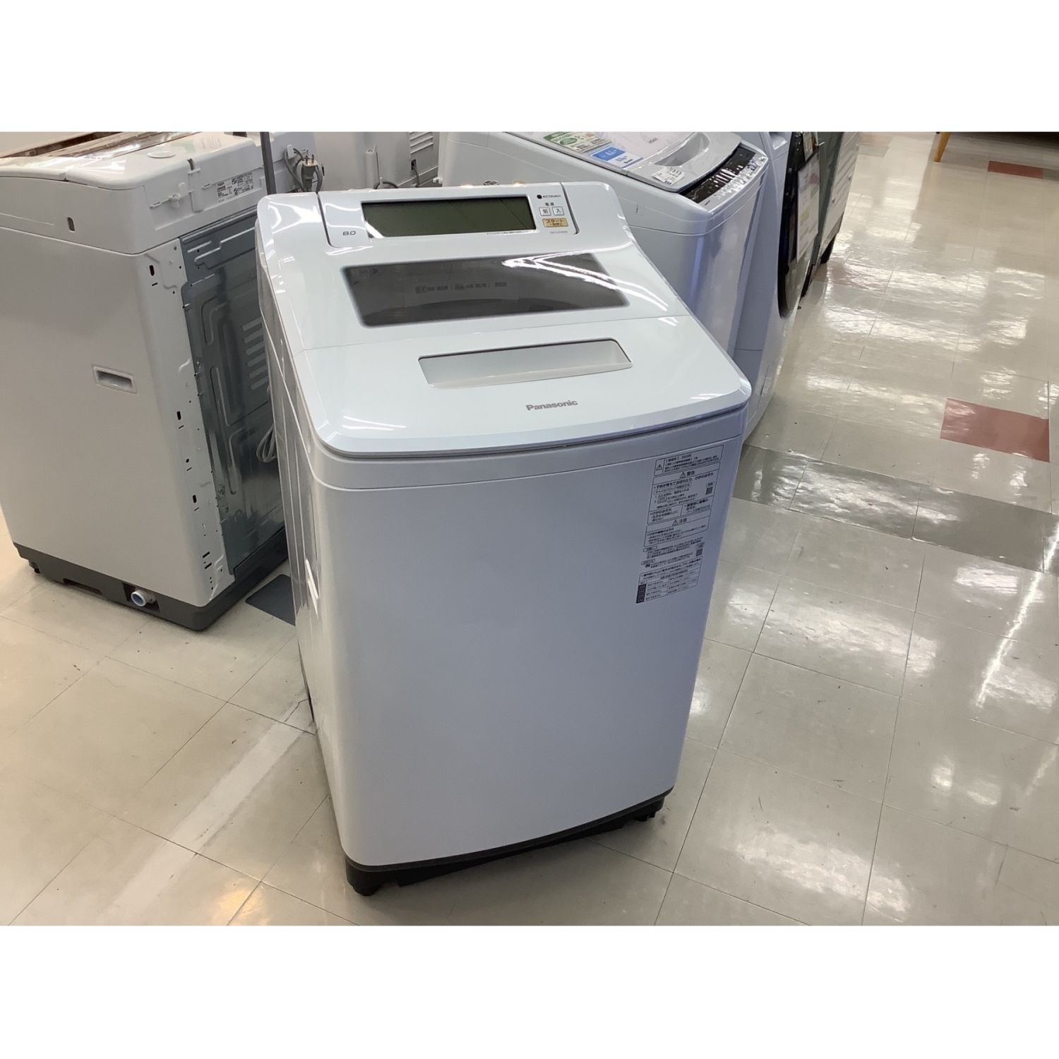 Panasonic (パナソニック) 全自動洗濯機 前面キズ有 8.0kg NA-SJFA806 