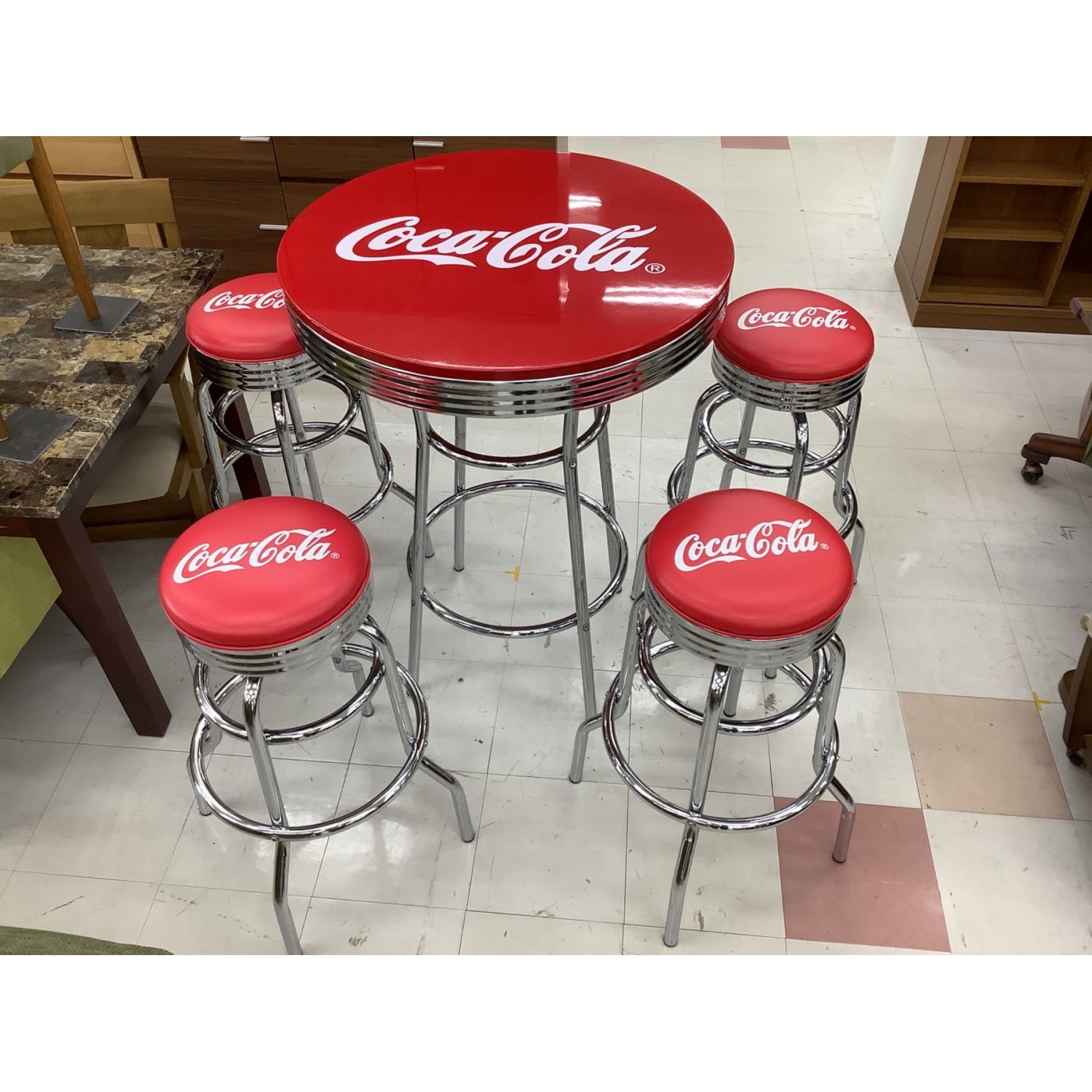 Coca-Cola/コカ・コーラ カウンターチェア バー ハイスツール 1脚 