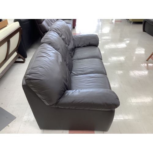 大塚家具 IDC 3人掛けソファー ブラック レザー