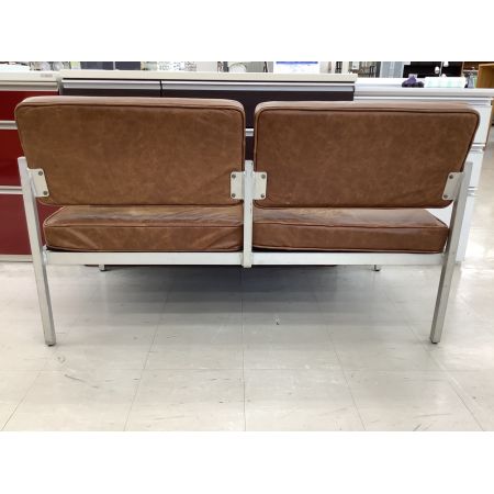 journal standard Furniture (ジャーナルスタンダードファニチャー)  BAY RIDGE　2人掛けソファー 本革×アルミ