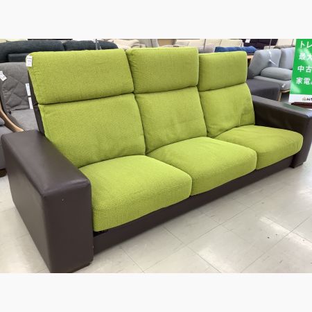 【トレファク府中店】ハーフレザー リクライニングソファー ベージュ 本日は大塚家具の3人掛電動リクライニングソファーのご紹介です