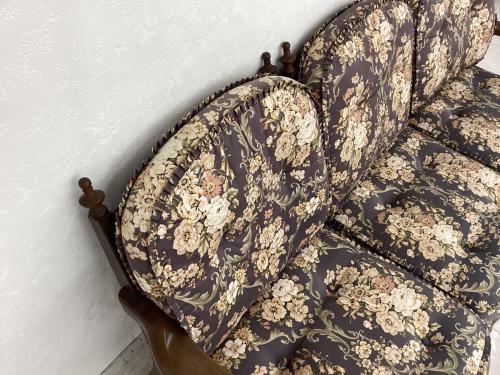 飛騨産業 (ヒダサンギョウ) 3人掛けソファー ブラウン セパレート式