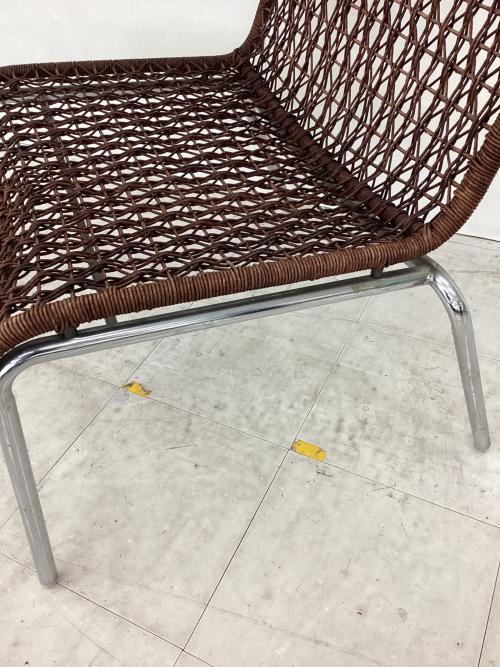 ワイヤーチェア ブラウン