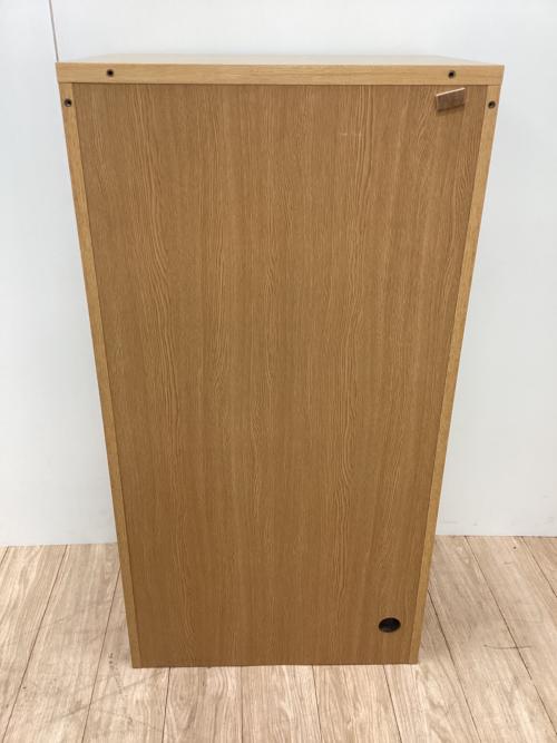 ワードローブ ブラウン 2枚扉 ロータイプ 木製