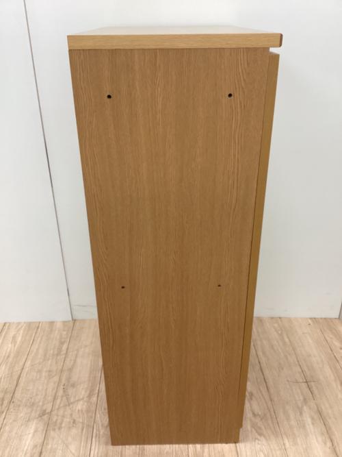 ワードローブ ブラウン 2枚扉 ロータイプ 木製