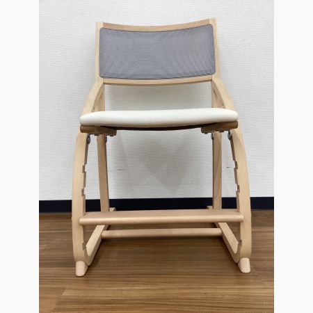 karimoku (カリモク) 学習椅子 ナチュラル×アイボリー  XT24011EK ブナ材×合皮