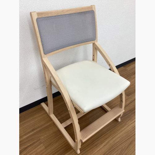 karimoku (カリモク) 学習椅子 ナチュラル×アイボリー  XT24011EK ブナ材×合皮