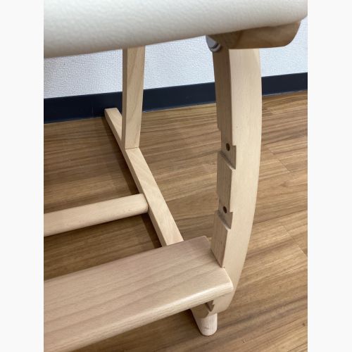 karimoku (カリモク) 学習椅子 ナチュラル×アイボリー  XT24011EK ブナ材×合皮