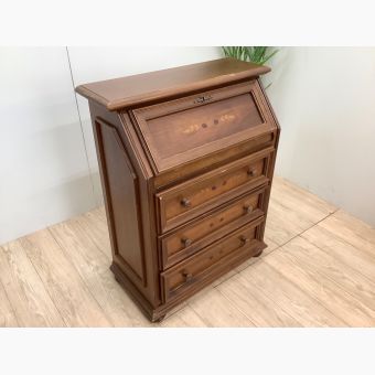 ライティングビューロー ブラウン カギ付