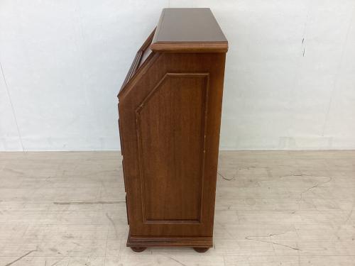 ライティングビューロー ブラウン カギ付