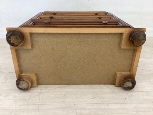 ライティングビューロー ブラウン カギ付