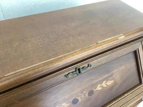 ライティングビューロー ブラウン カギ付