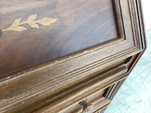 ライティングビューロー ブラウン カギ付