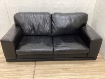 2人掛けソファー ブラック